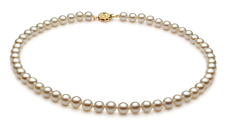 6.5-7mm AA Quality Japanese Akoya Cultured Pearl Set in White - #2