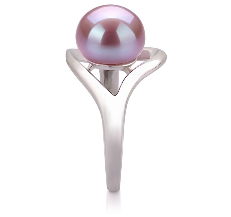 9-10mm AA Quality Freshwater Cultured Pearl Ring in Sadie Lavender - #5