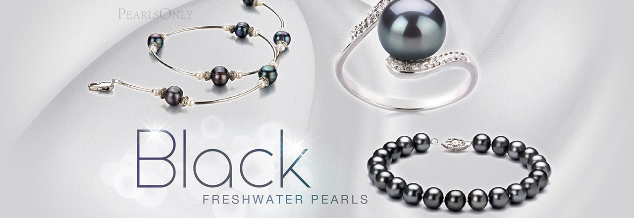 PearlsOnly Black Freshwater Pearls
