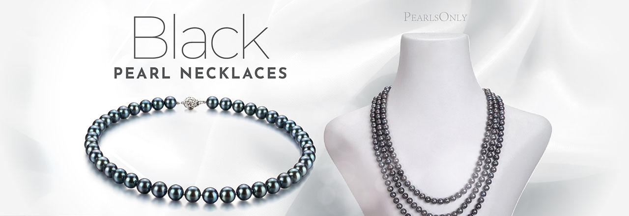 PearlsOnly Black Pearl Necklaces