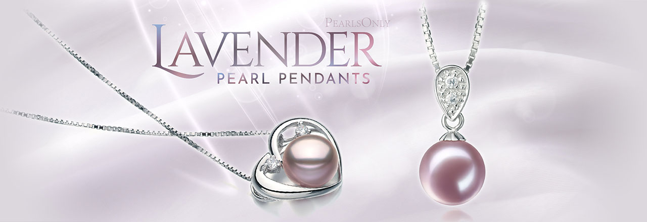 Landing banner for Lavender Pearl Pendants