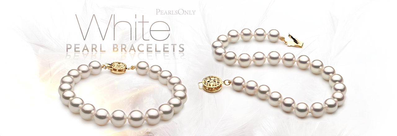 Landing banner for White Pearl Bracelets