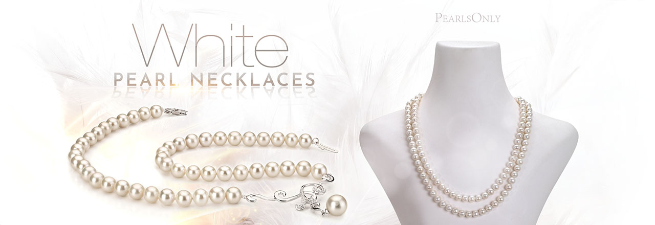 Landing banner for White Pearl Necklaces