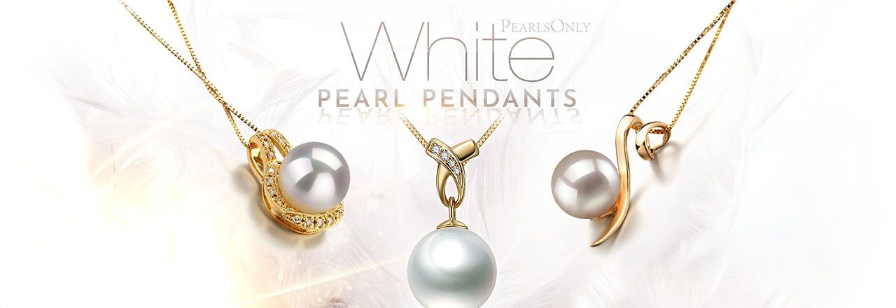 PearlsOnly White Pearl Pendants